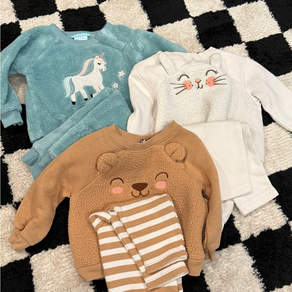 Old Navy Kids Matching Sets - Blue, White, Brown